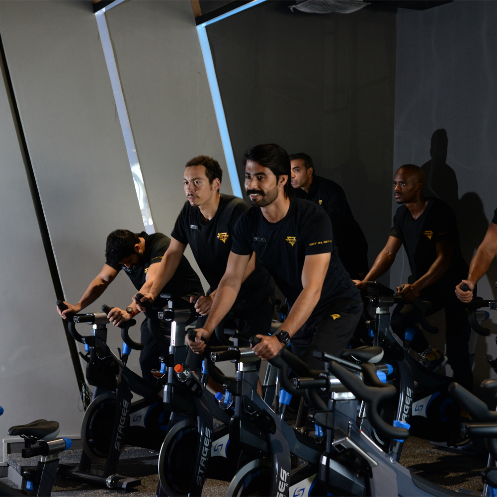 TriFit Plus Luxury gym with sauna and strength training equipment 