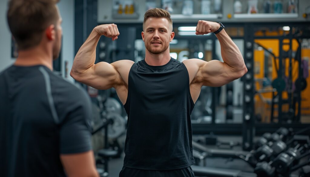Beginner learning muscle building fundamentals